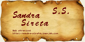 Sandra Sireta vizit kartica